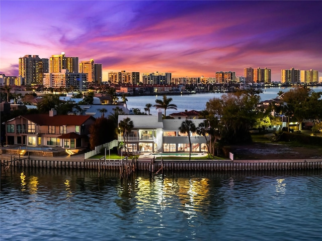 520 Belle Isle Ave, Belleair Beach, FL 33786 - view of water feature with a city view
