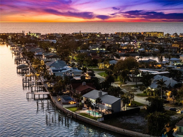 520 Belle Isle Ave, Belleair Beach, FL 33786 - birds eye view of property featuring a water view