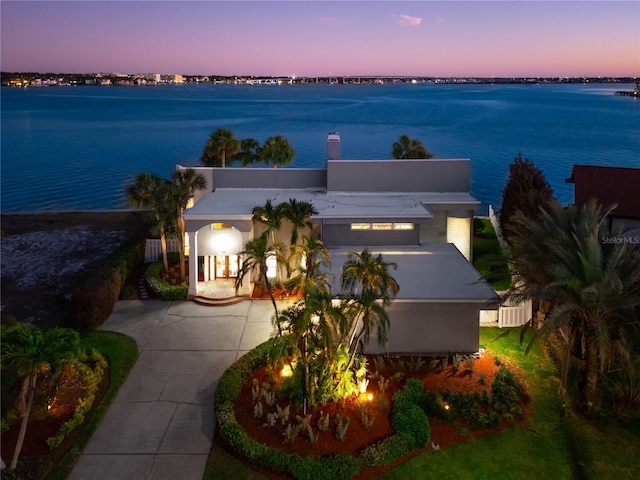 520 Belle Isle Ave, Belleair Beach, FL 33786 - birds eye view of property featuring a water view