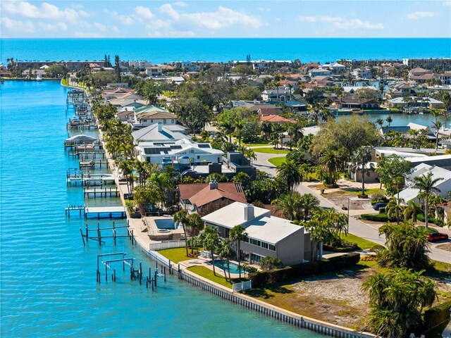 520 Belle Isle Ave, Belleair Beach, FL 33786 - bird's eye view with a water view
