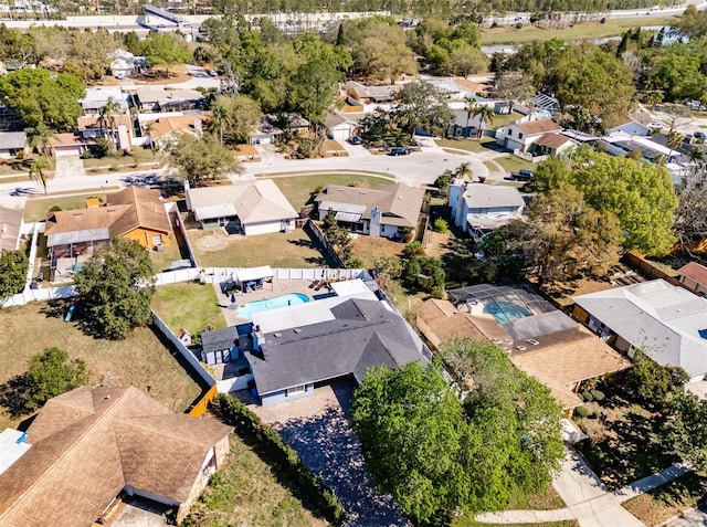 drone / aerial view featuring a residential view