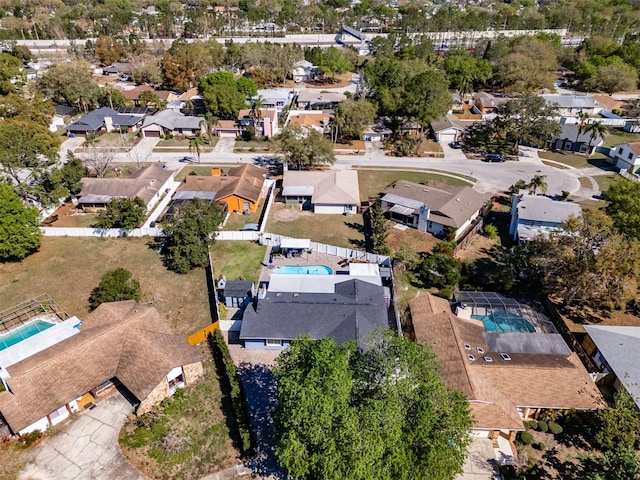 bird's eye view featuring a residential view