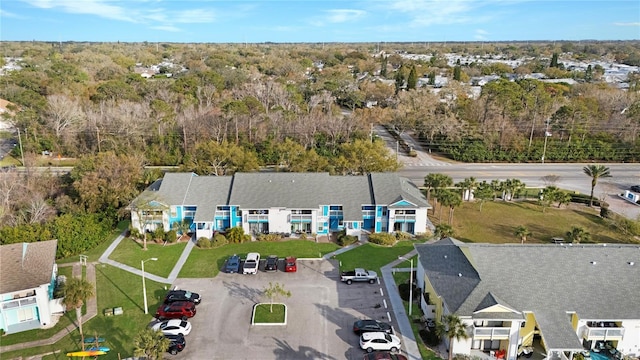 drone / aerial view featuring a residential view