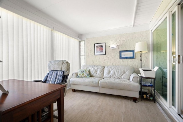 living room featuring wood finished floors