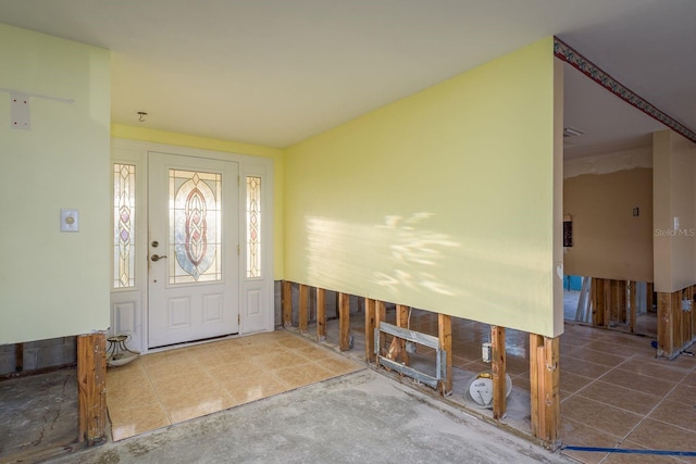 view of entrance foyer