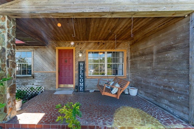 view of exterior entry