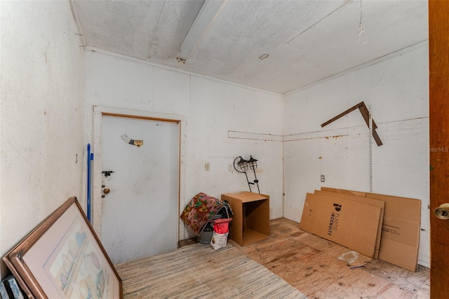 interior space featuring wood finished floors