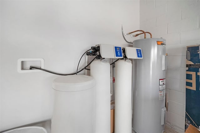 utilities featuring electric water heater