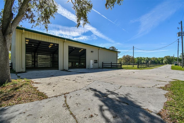 exterior space with fence