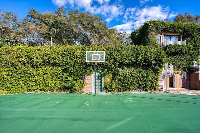 view of sport court