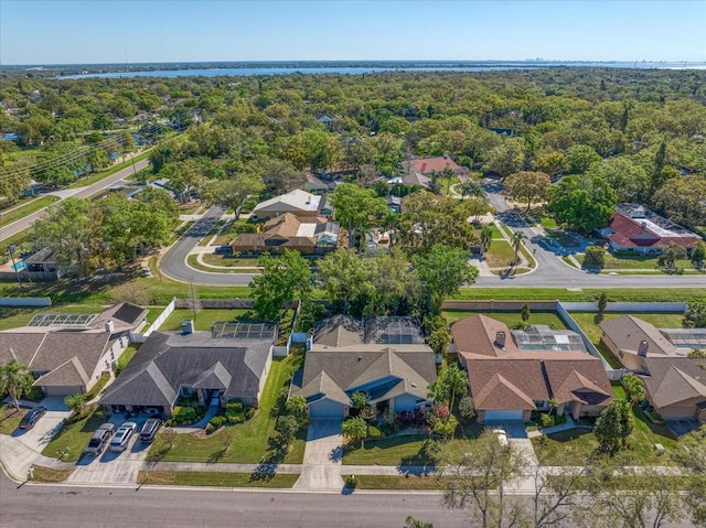 drone / aerial view with a residential view