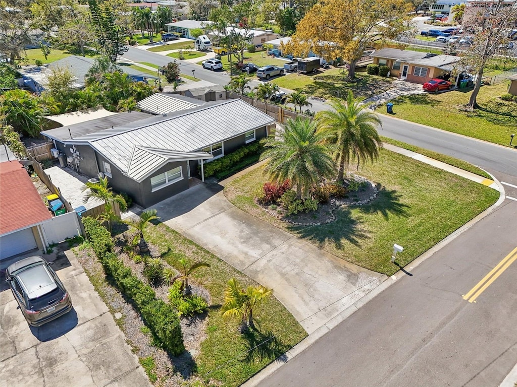 drone / aerial view featuring a residential view