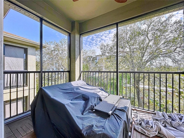 view of sunroom / solarium