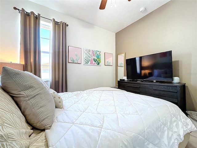 bedroom with a ceiling fan