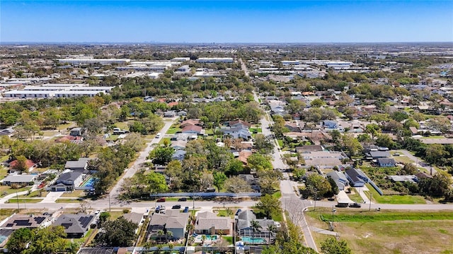 drone / aerial view with a residential view