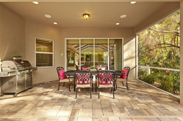 view of sunroom / solarium