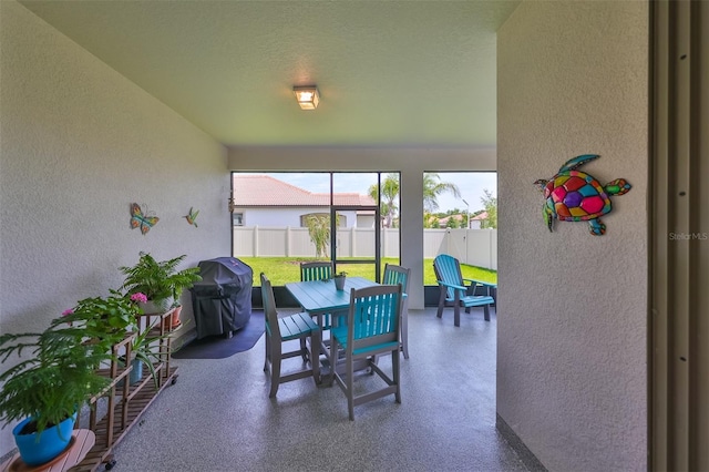 view of sunroom