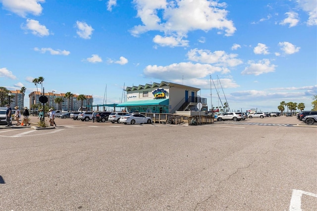 view of uncovered parking lot