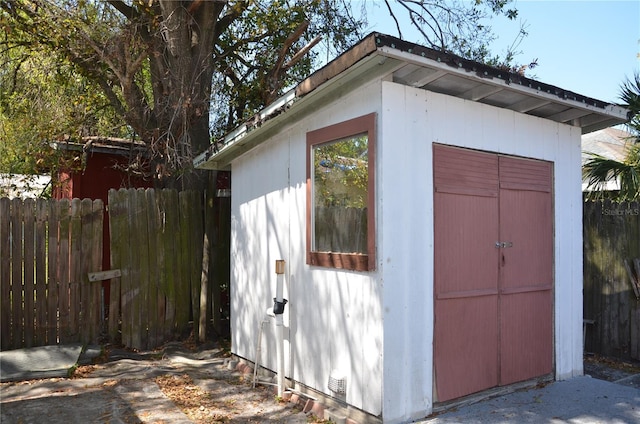 2222 Harper St, Tampa, FL 33605 - view of shed featuring fence
