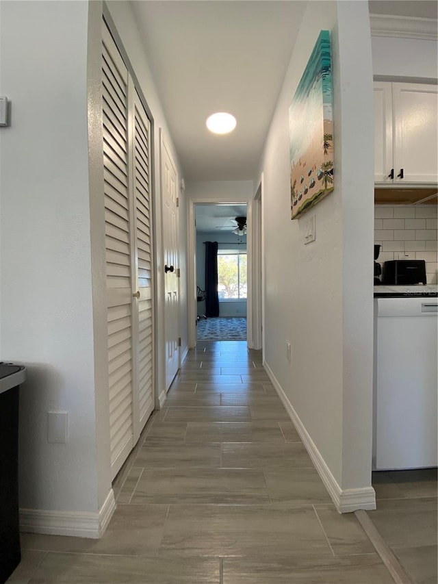 hall with baseboards