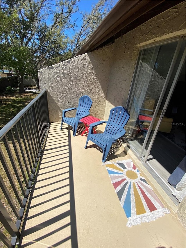 view of balcony