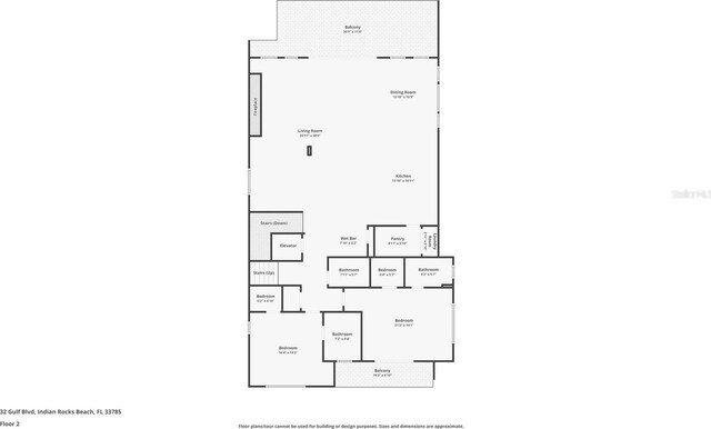 32 Gulf Blvd, Indian Rocks Beach, FL 33785 - view of property floor plan