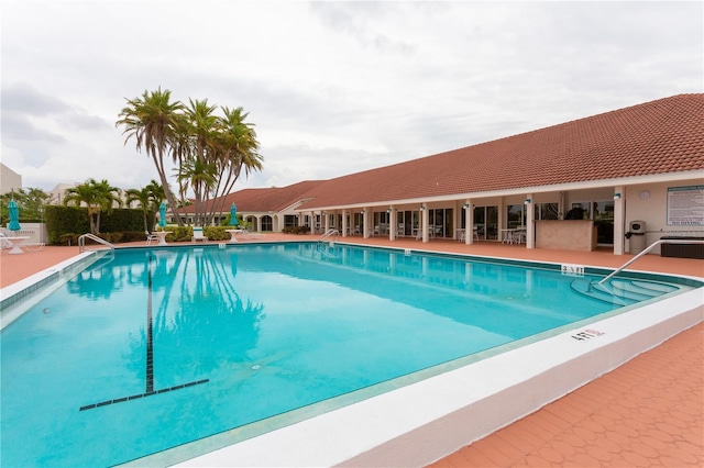 pool featuring a patio