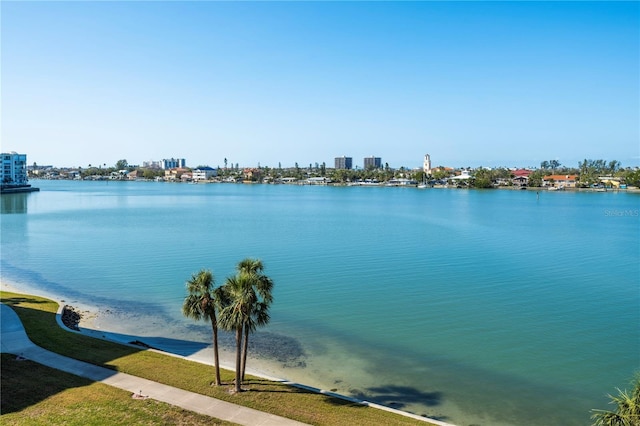 water view featuring a view of skyline