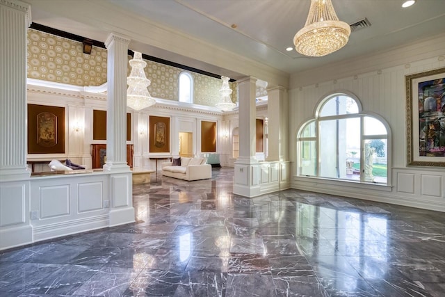 lobby featuring visible vents