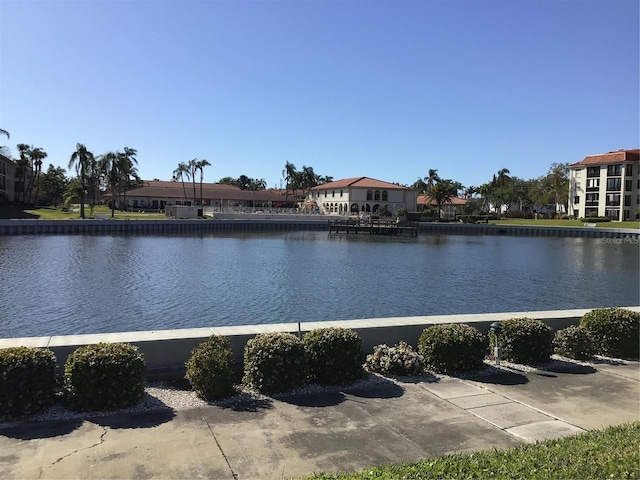 view of water feature