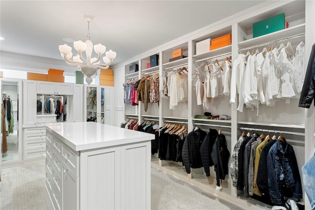 146 4th Ave NE Unit 600, Saint Petersburg, FL 33701 - spacious closet featuring light colored carpet and a chandelier