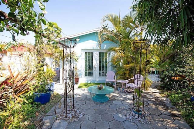 view of patio / terrace with french doors