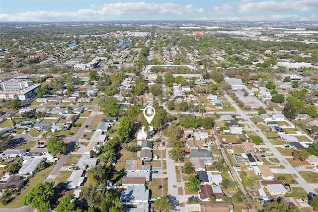 drone / aerial view featuring a residential view