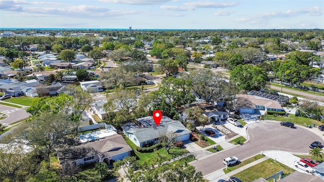 bird's eye view featuring a residential view