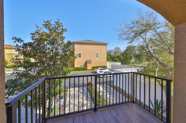 view of balcony