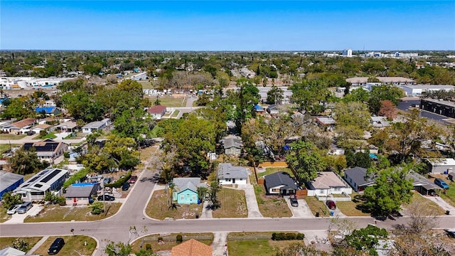 bird's eye view with a residential view