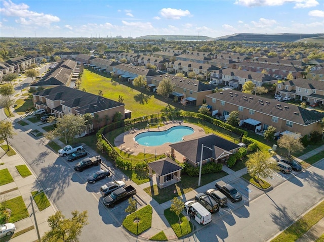 bird's eye view featuring a residential view