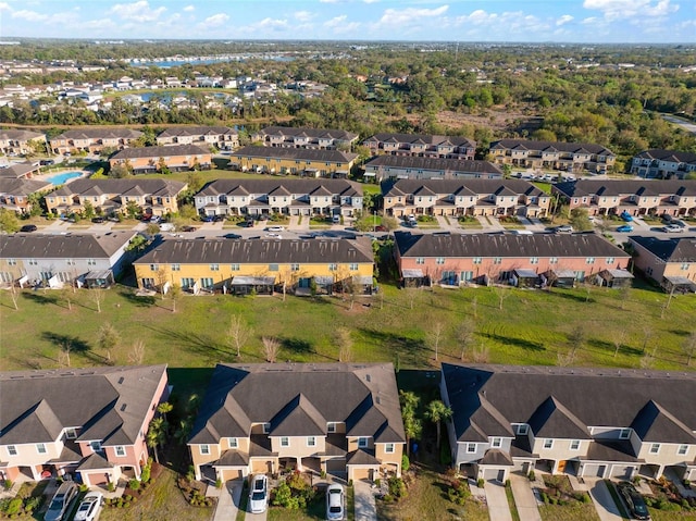 bird's eye view featuring a residential view