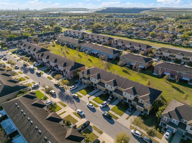 drone / aerial view featuring a residential view