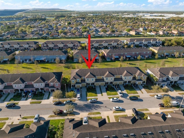 aerial view featuring a residential view