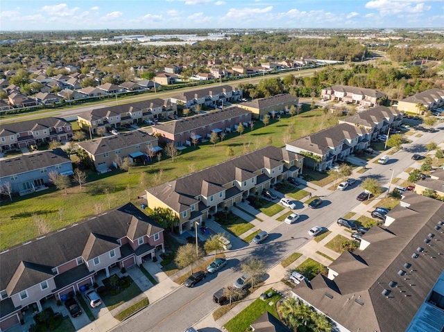 bird's eye view featuring a residential view