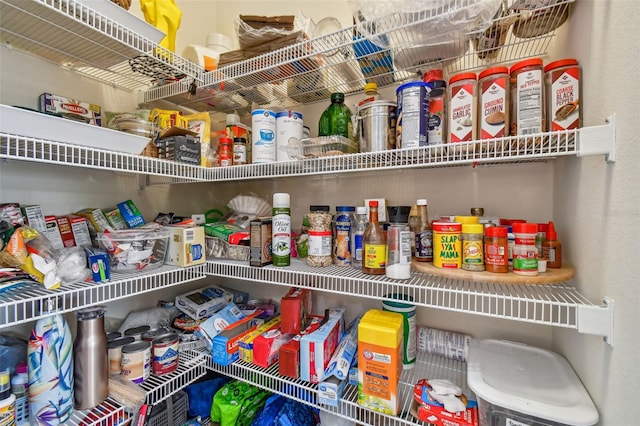 view of pantry