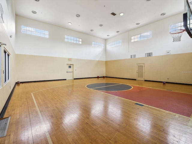 view of sport court featuring community basketball court