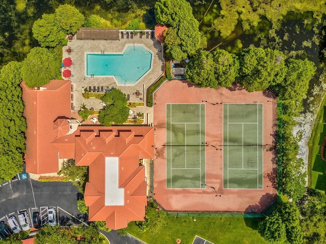 birds eye view of property