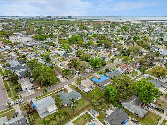 bird's eye view with a residential view