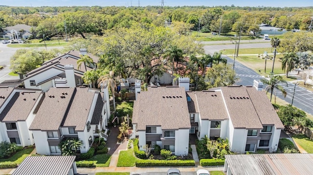 aerial view featuring a residential view