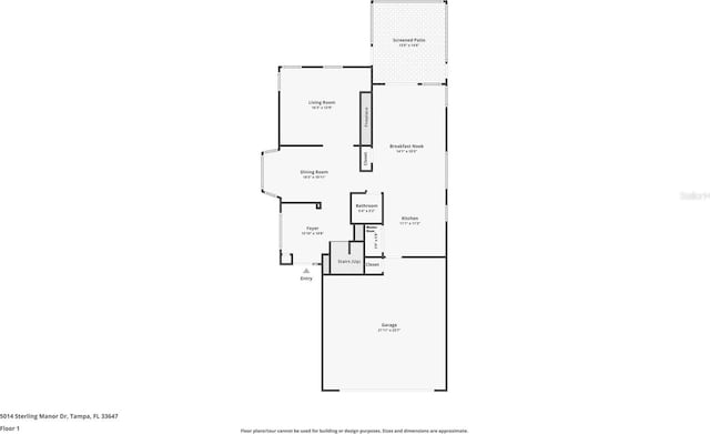 5014 Sterling Manor Dr, Tampa, FL 33647 - room layout