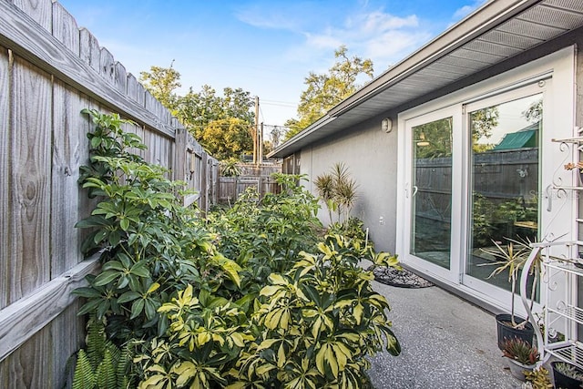 view of patio / terrace with a fenced backyard