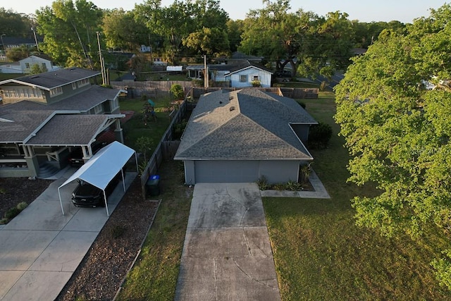 birds eye view of property