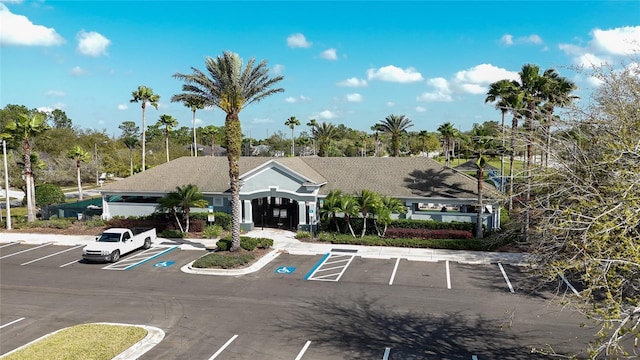 view of uncovered parking lot